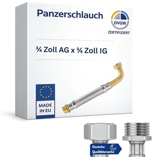 Dvgw panzerschlauch zoll - 3/4,